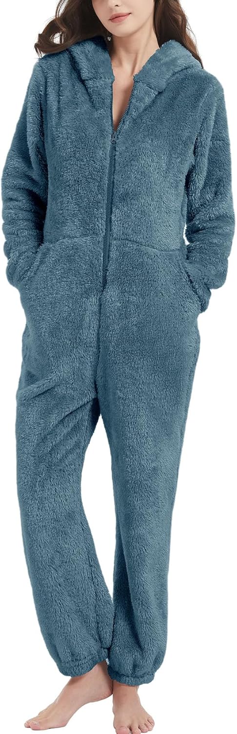 Flygo Womens Onesies Pajamas for Cozy Winter Nights