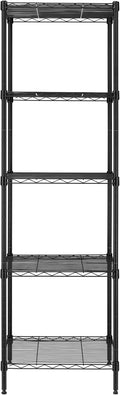 Heavy Duty 5 Tier Wire Shelving Unit 18x18x59 in - Smart Storage Rack
