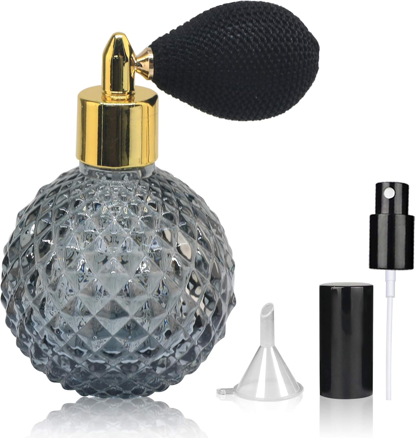 Vintage 3.4oz LINALL Perfume Atomizer - Refillable & Elegant!