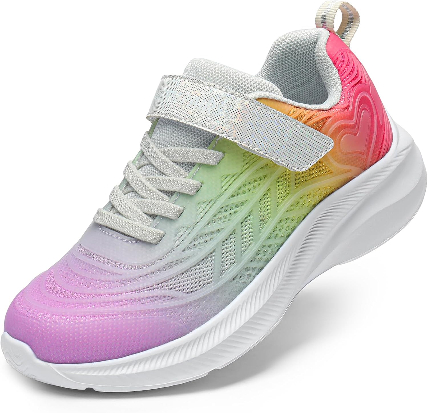 DREAM PAIRS Kids Tennis Sparkle Ease Running Sneakers for Kids
