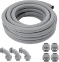 Liquid-Tight Conduit and Connector Kit 1-1/2in 50ft - Durable Flexible