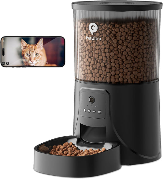 Automatic Cat Feeder with Camera - WiFi Controlled Pet Food Dispenser