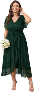 Elegant Plus Size Wedding Guest Dress by SCOMCHIC for Special Events