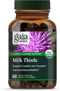 Milk Thistle Liver Supplement - Cleanse Support 120 Vegan Caps