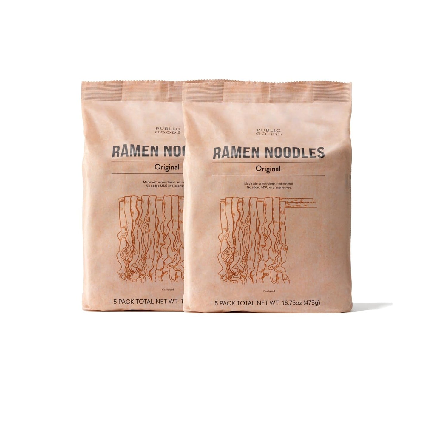 Public Goods Brothless Vegan Ramen Noodles - Healthy Instant Noodles