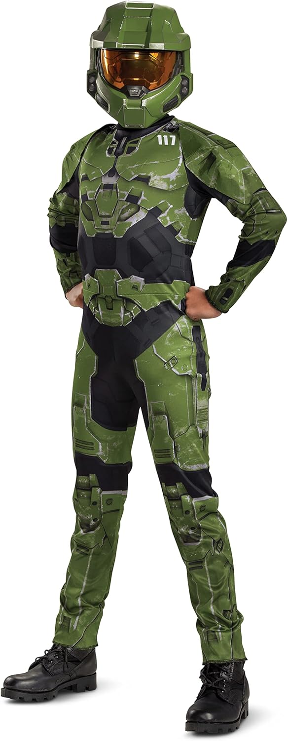 Halo Infinite Master Chief Costume for Kids - Dress Up Fun