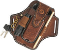Leather Cell Phone Holster Belt Pouch Case - Rugged Everyday Carry