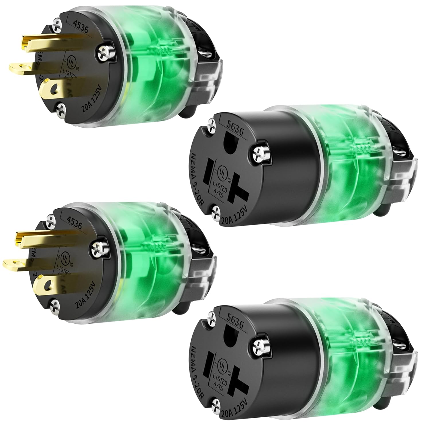 20A 125V Extension Cord Ends Replacement for Generators & RVs