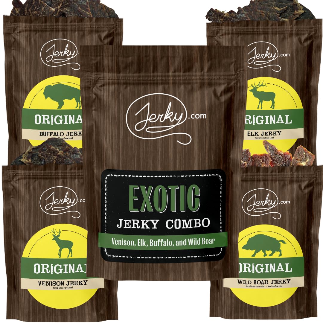 Exotic Meat Jerky Variety Pack - Wild Game Snacks for Adventurers