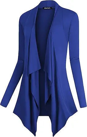 Urban CoCo Women's Drape Front Open Cardigan for Stylish Looks