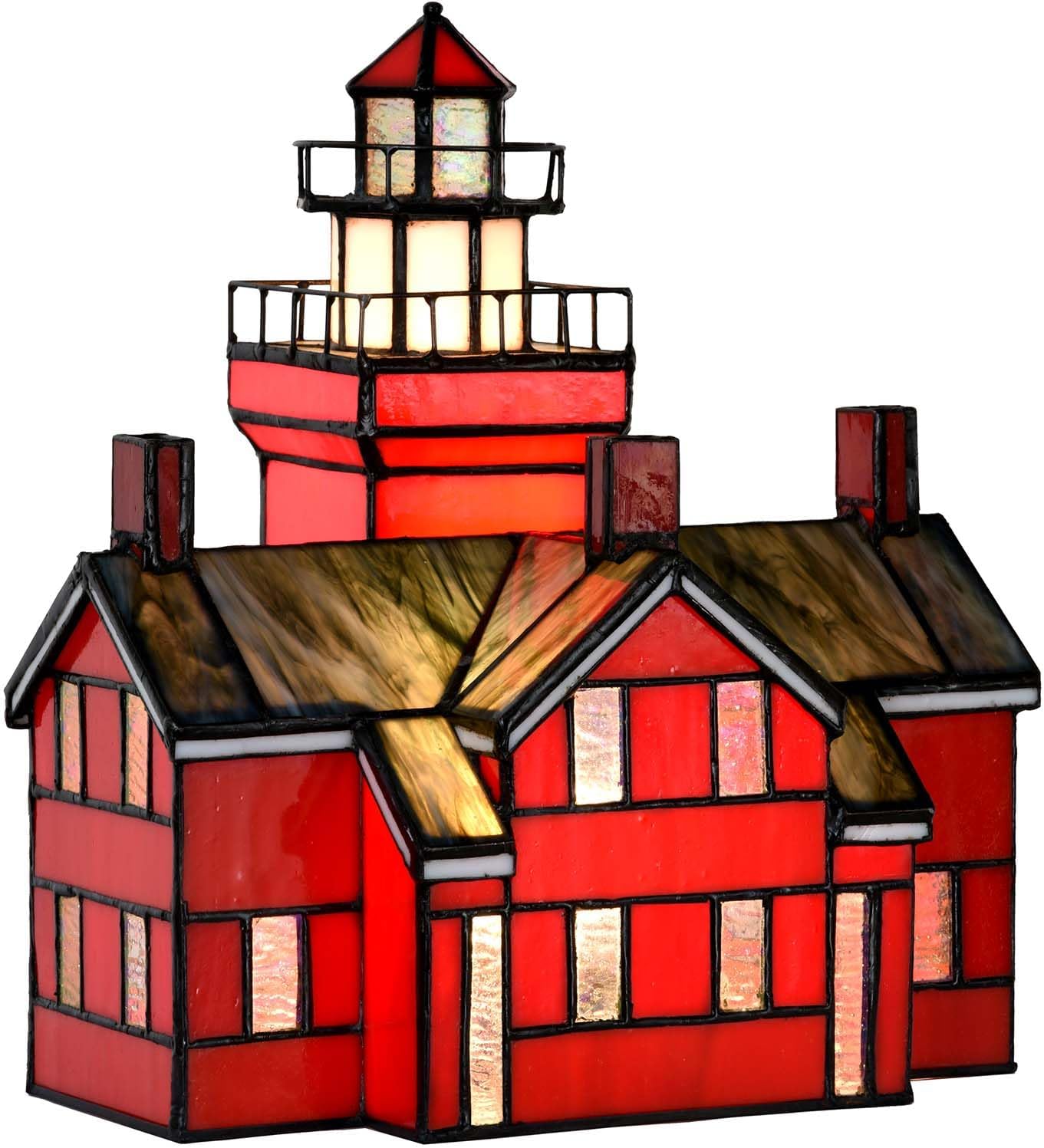 Tiffany Style Lighthouse Table Lamp | Bieye Illuminate Your Home