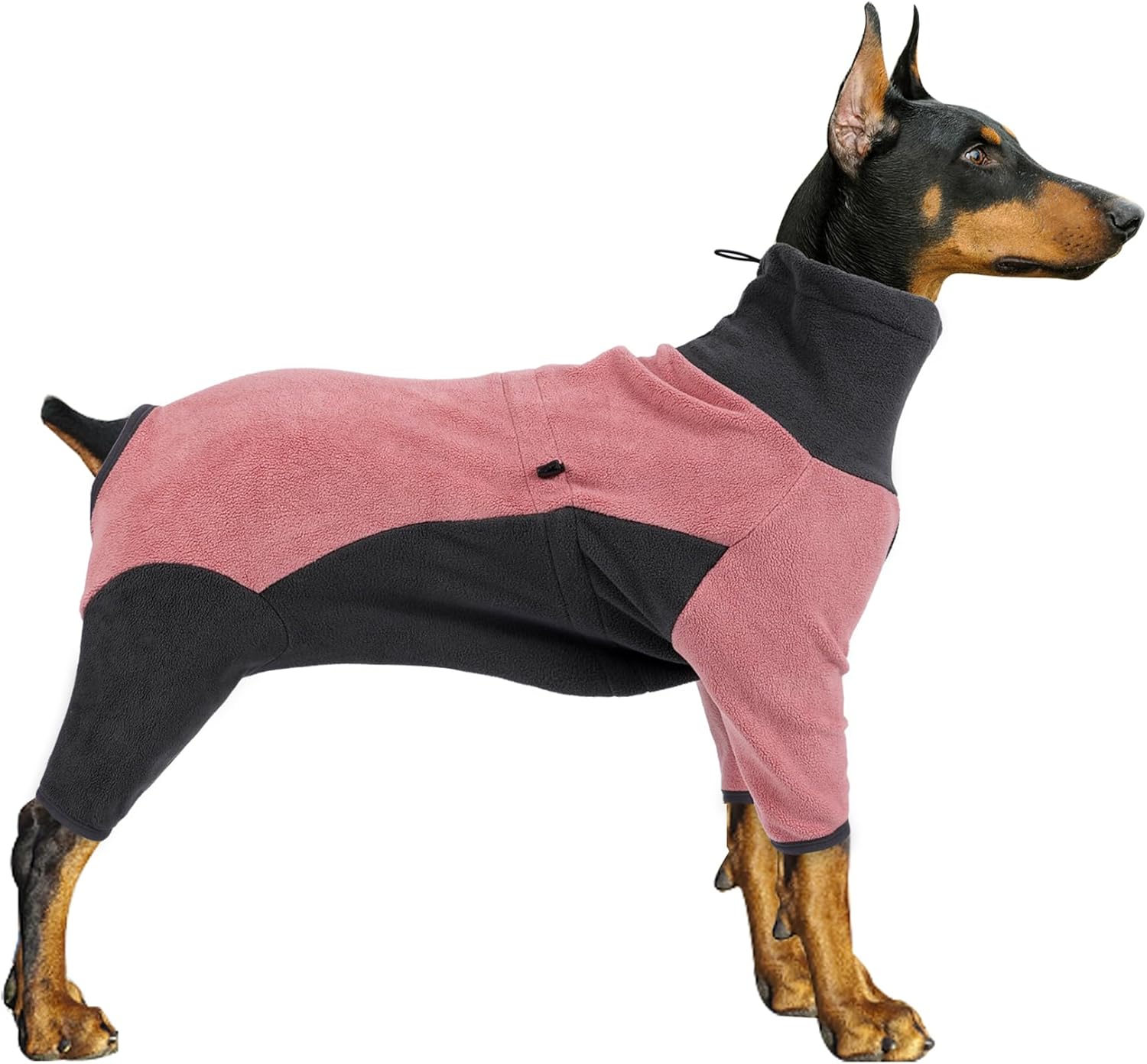 Warm Fleece Dog Winter Coat for Medium Large Dogs in Pink