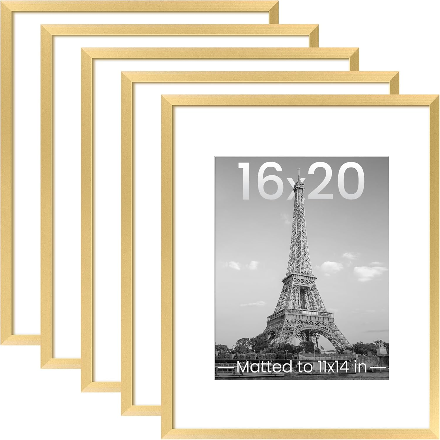 Upsimples 16x20 Picture Frame Set of 5 for Stunning Displays