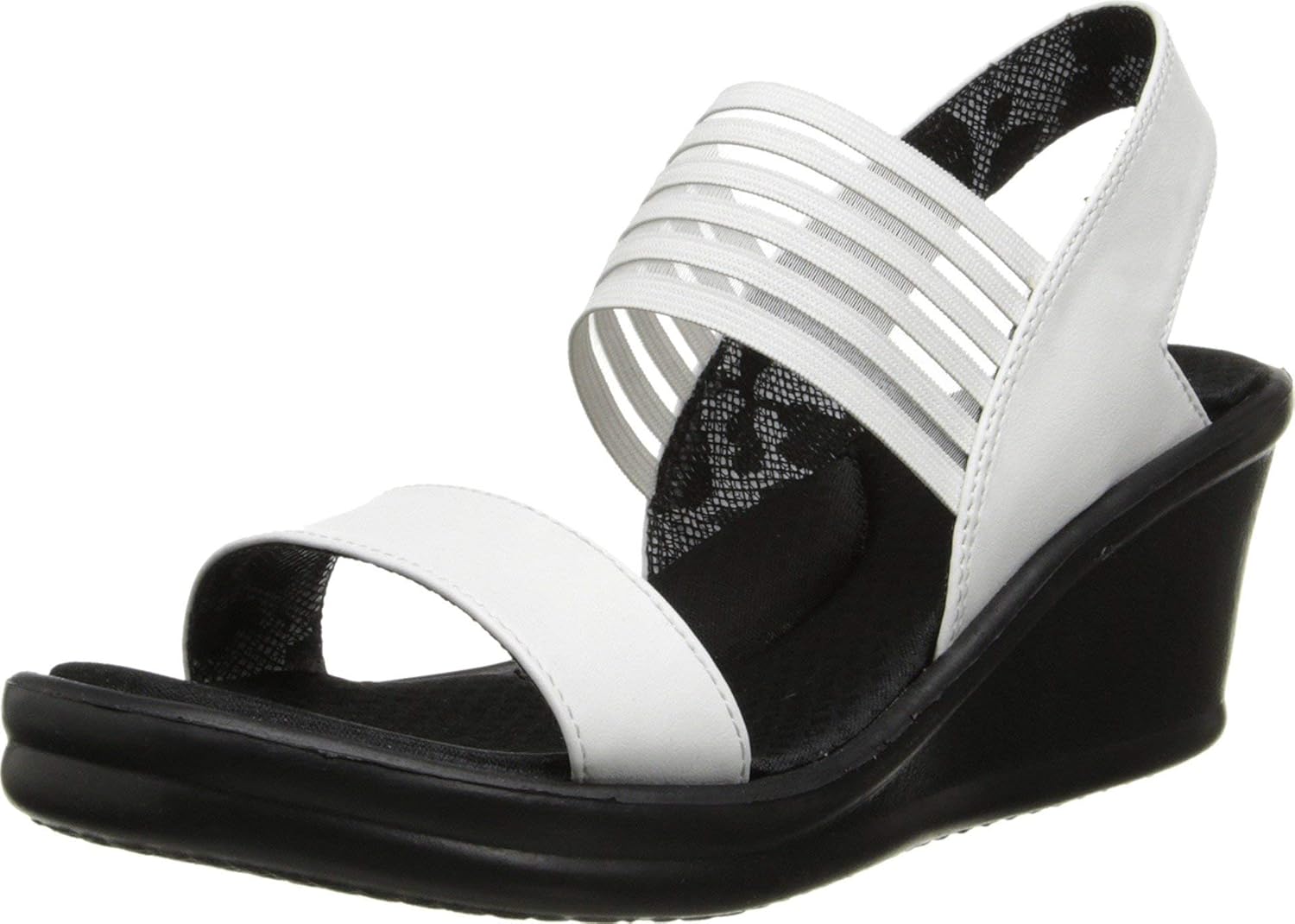 Skechers Women's Rumblers Sci fi Casual Wedge Slide Sandals