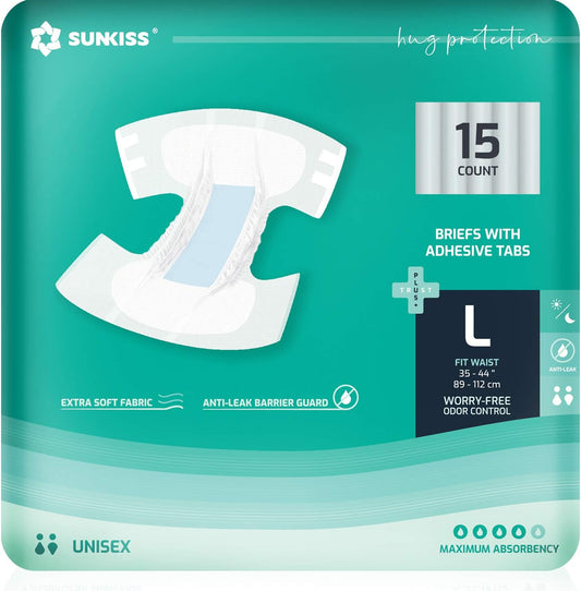 SUNKISS TrustPlus Adult Diapers: Maximum Absorbency for All-Day Comfort