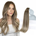 Sunny Hair Tape in Human Hair Extensions Cool Brown to Light Brown
