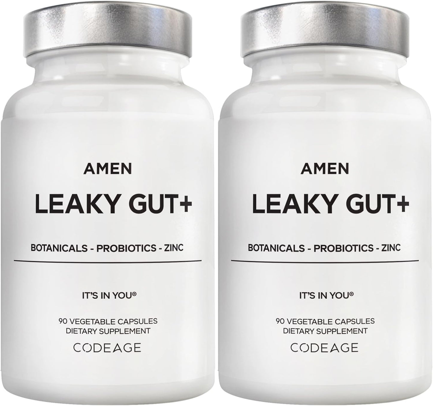 Amen Leaky Gut Supplement - Advanced Vegan Formula for Health