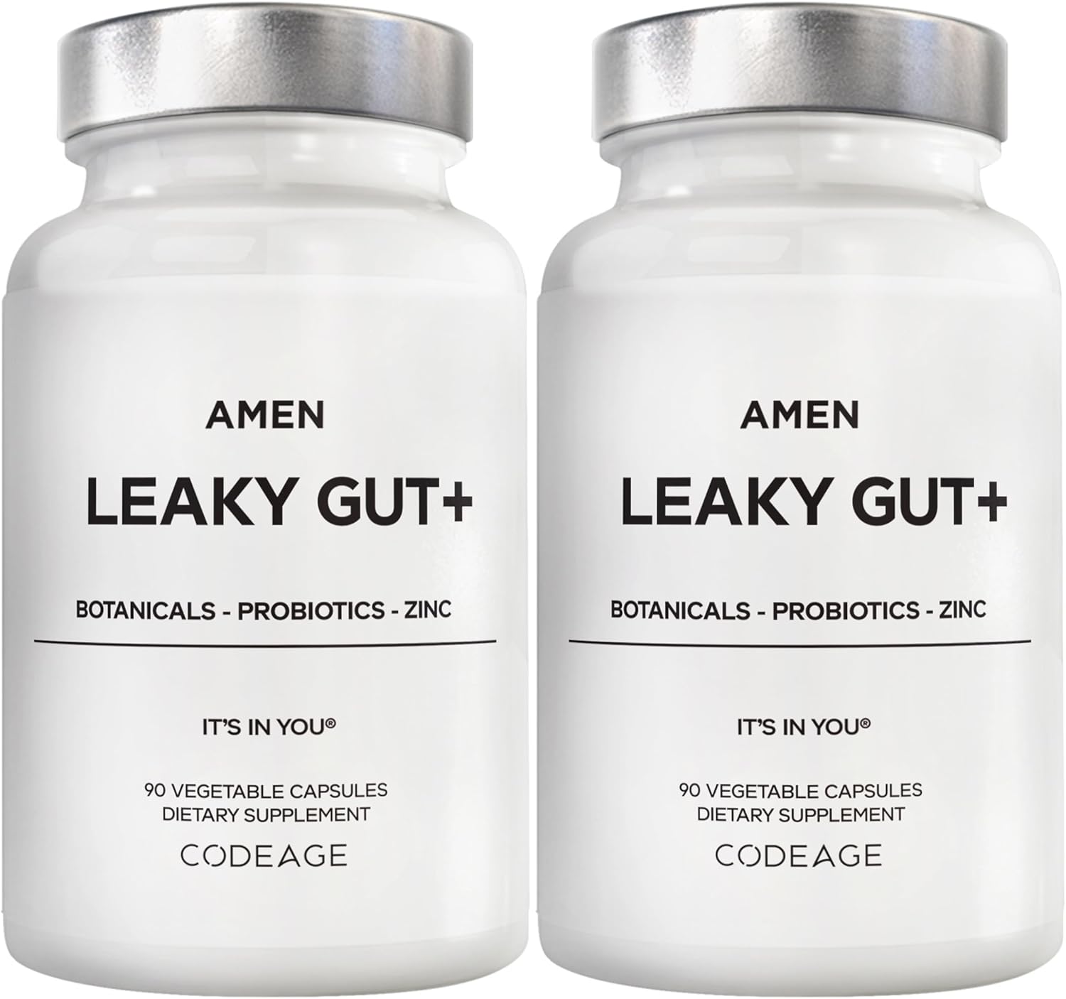 Amen Leaky Gut Supplement - Advanced Vegan Formula for Health