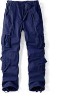 Women's Cargo Pants Ripstop Cotton Camo with 8 Pockets - Casual Work