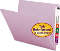 Smead End Tab File Folder Lavender - Durable Shelf Filing (100)