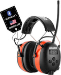 Bluetooth Hearing Protection Earmuffs HP033 - 25dB NRR, Long Battery