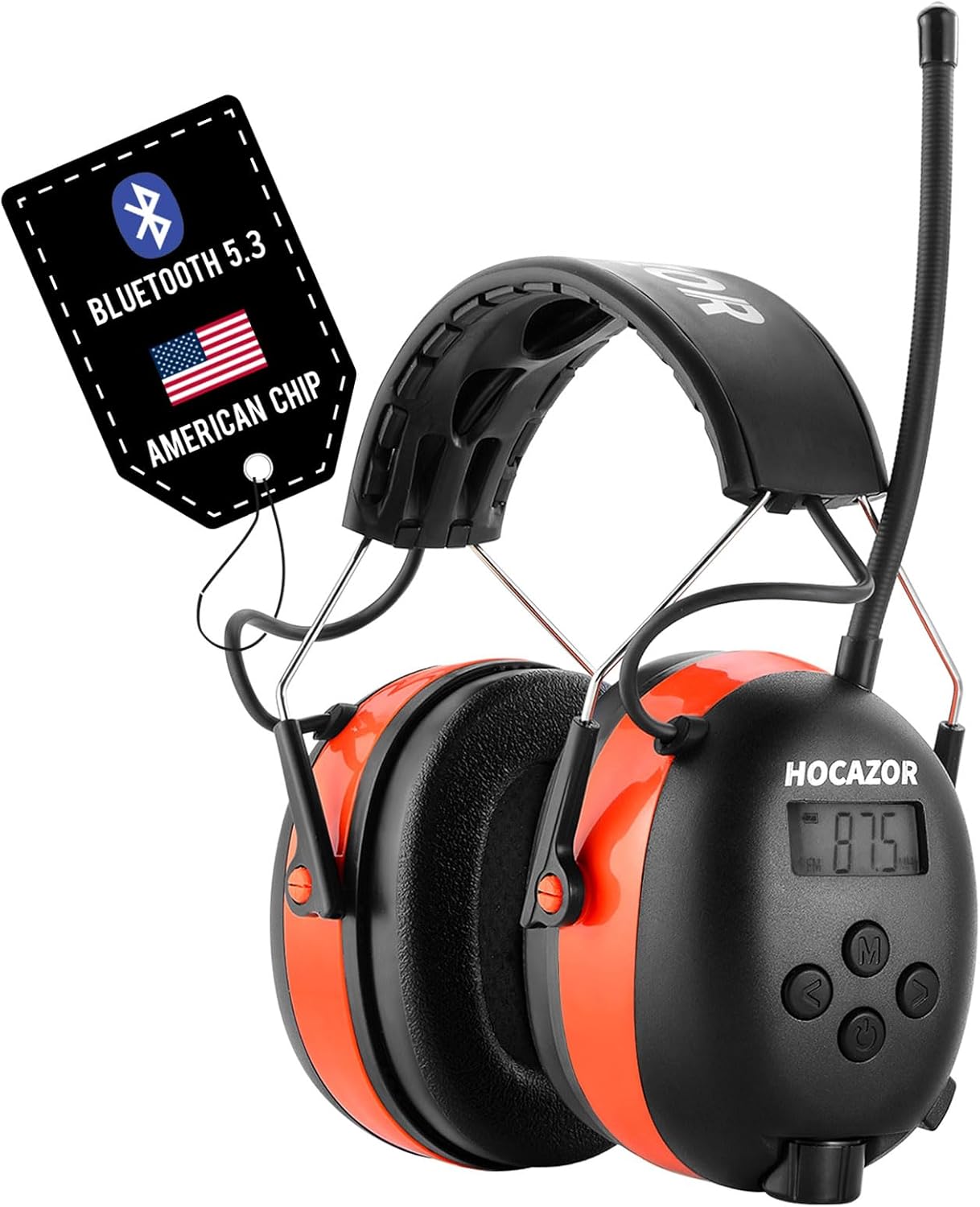 HP033 Bluetooth 5.3 Hearing Protection Headphones for Safety