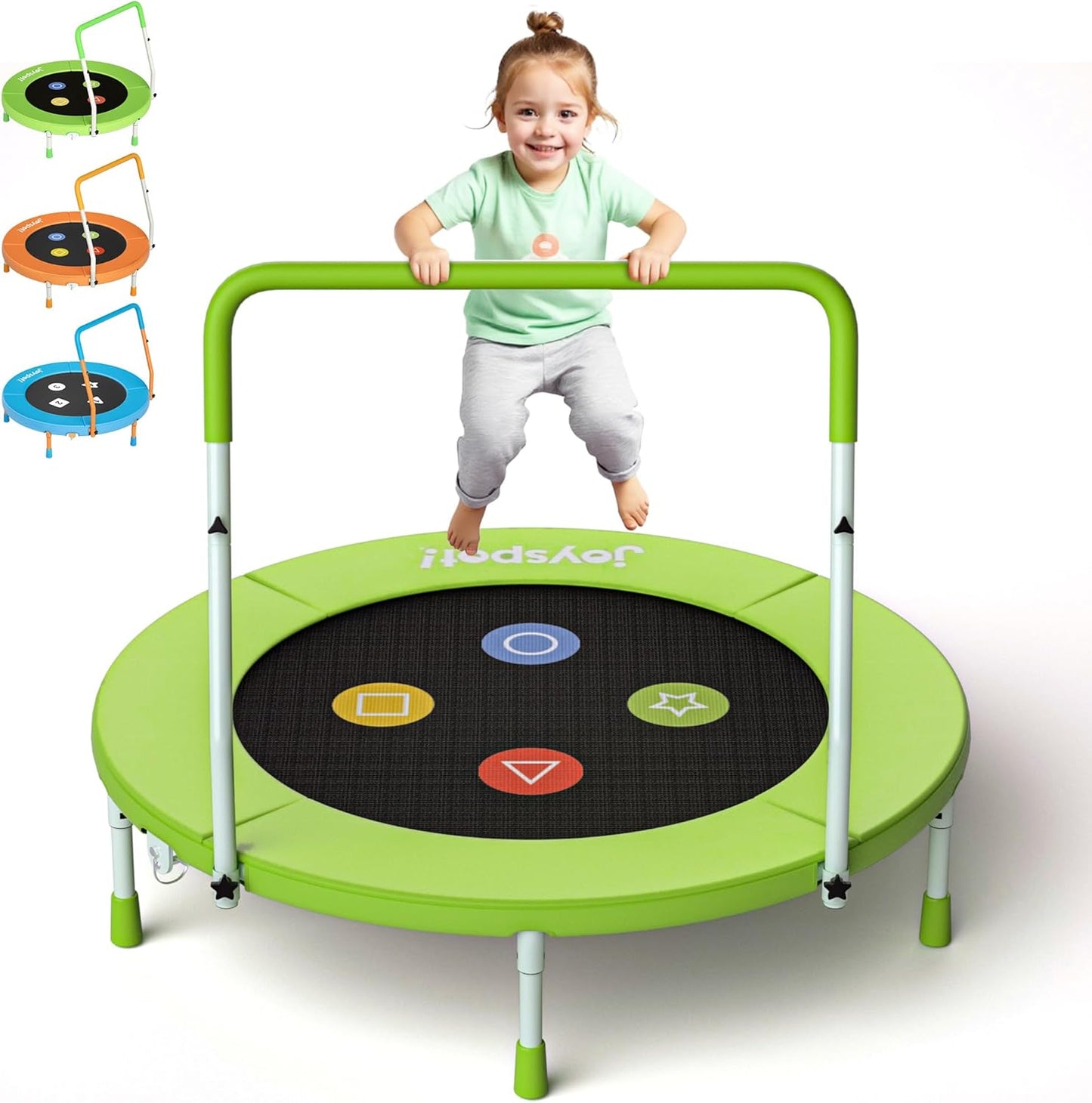 3FT Toddler Trampoline with Adjustable Handlebar for Kids