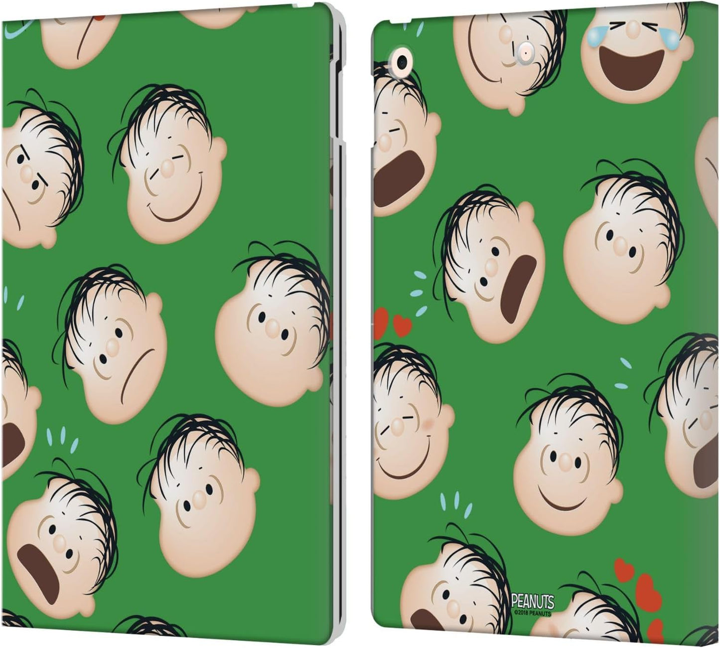 Peanuts Linus Character Patterns Leather Wallet Case for iPad