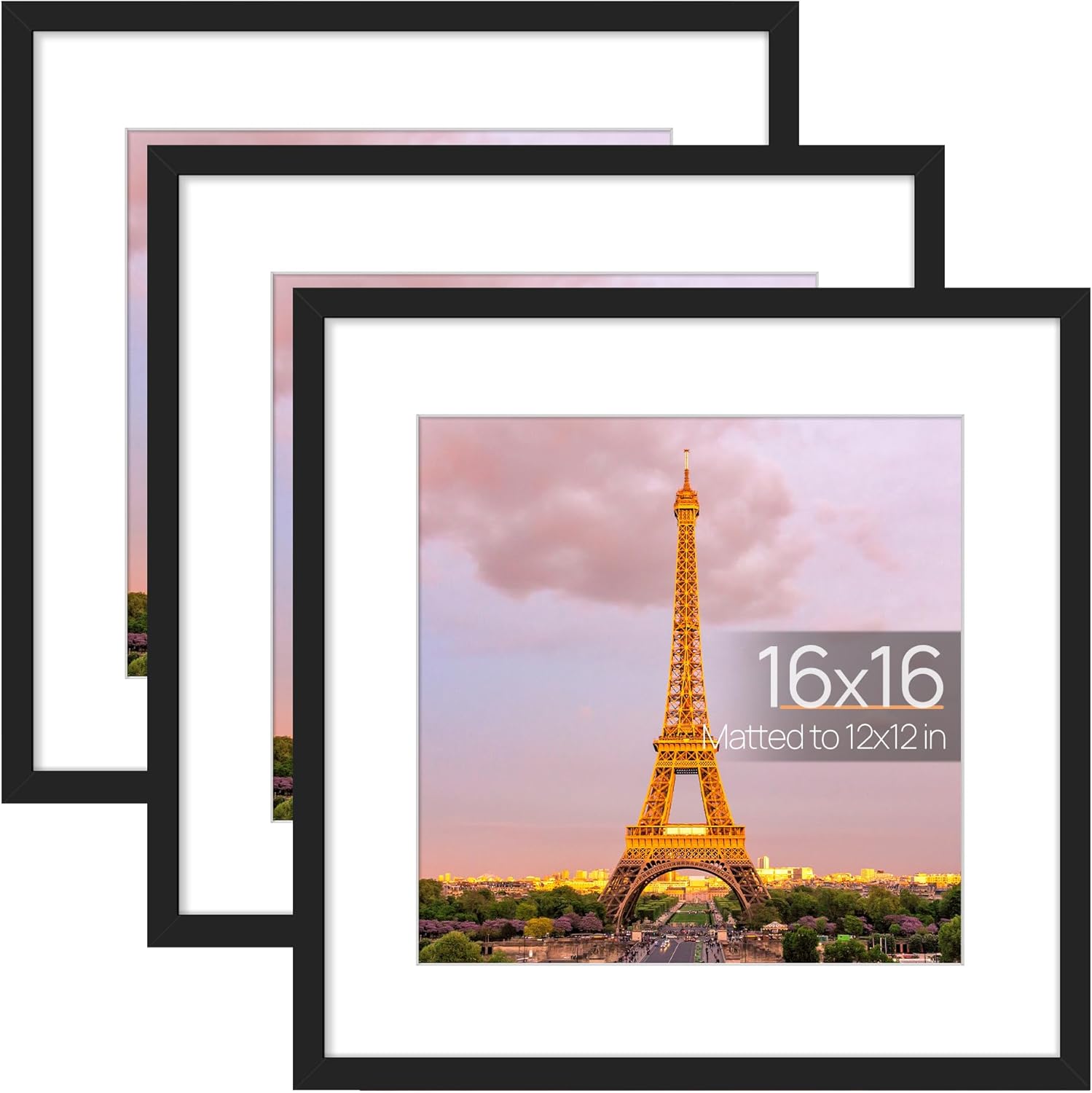 Upsimples 16x16 Picture Frame Set of 3 for Stylish Displays