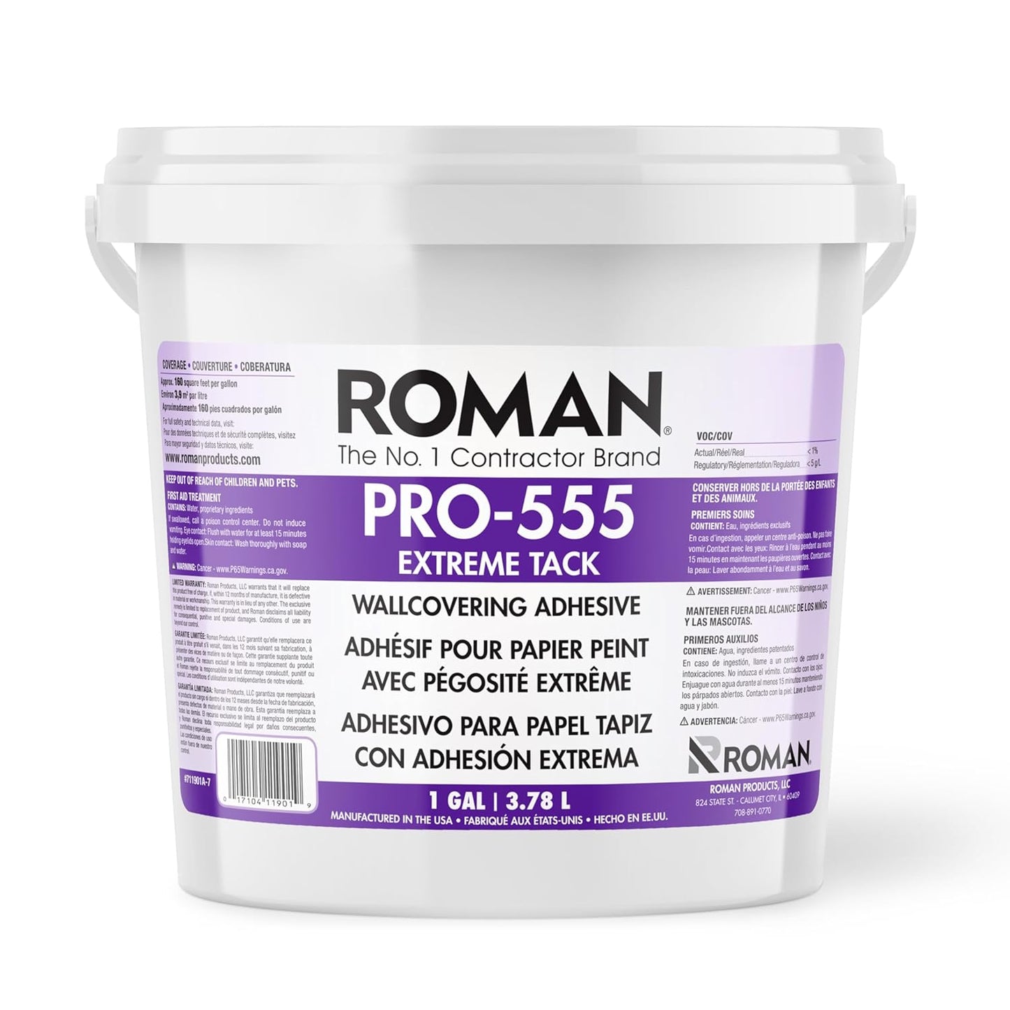Roman PRO-555 Extreme Tack Wallpaper Adhesive for Easy Application