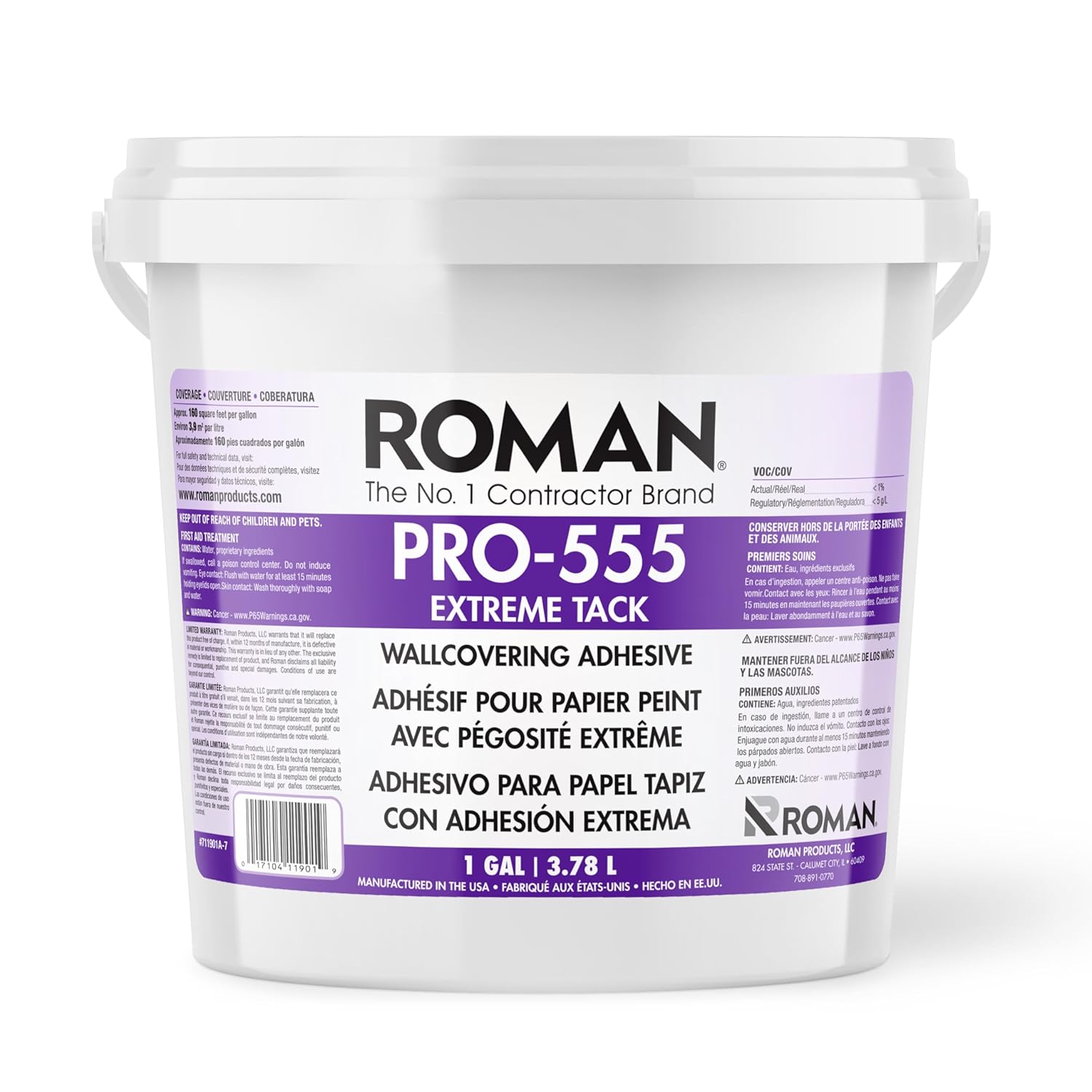 Roman PRO-555 Extreme Tack Wallpaper Adhesive for Easy Application