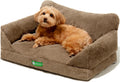 Cat & Dog Couch Bed for Small Pets - Supportive Fluffy Sofa