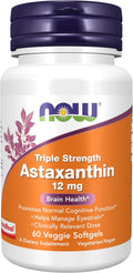 NOW Supplements Triple Strength Astaxanthin for Brain Health