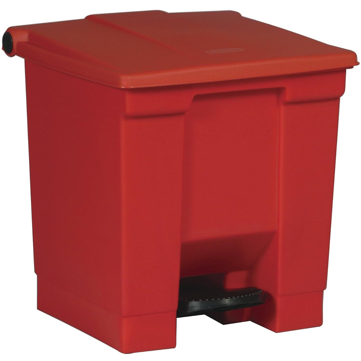 Rubbermaid Commercial Products 8 Gallon Step-On Trash Can Red