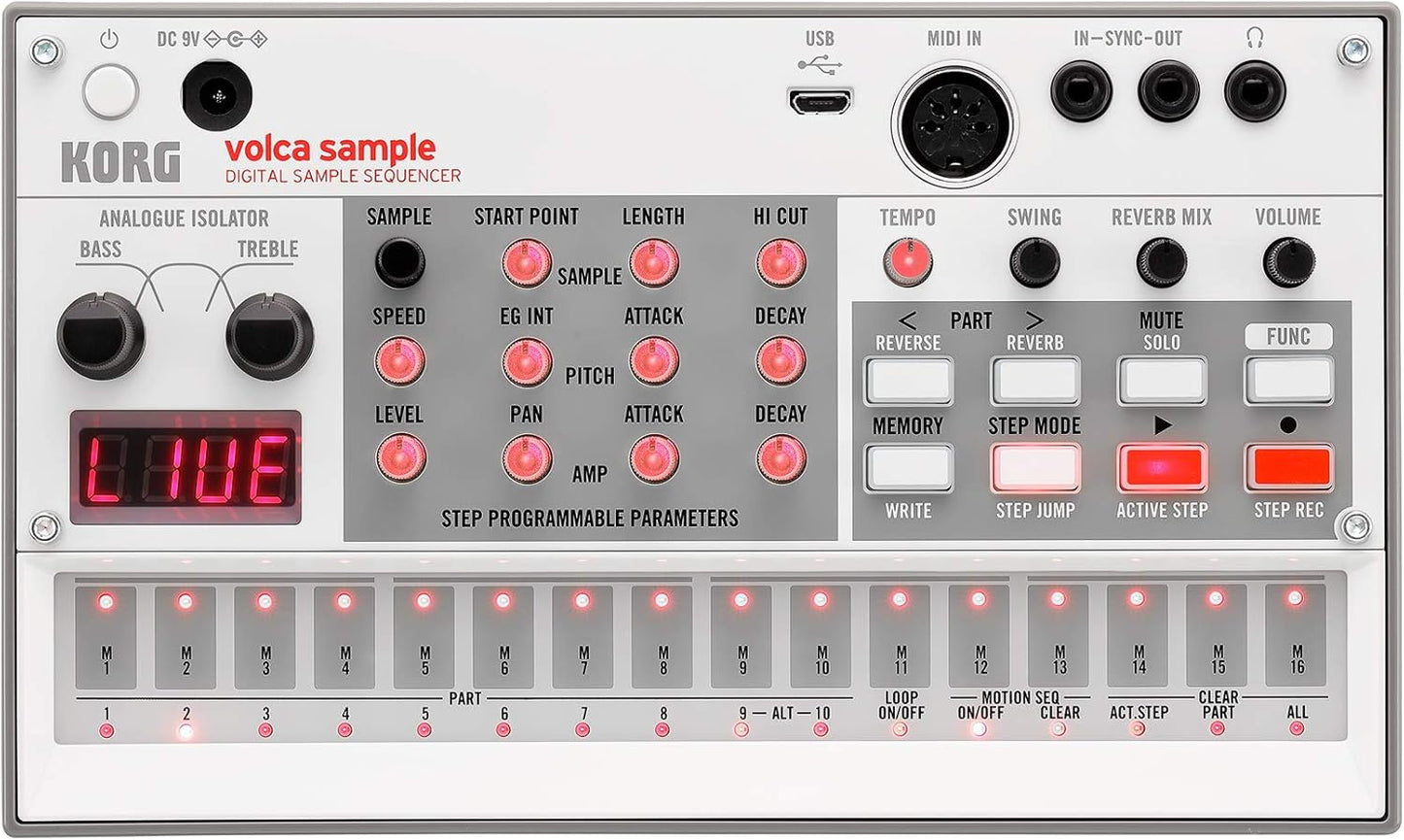 Korg Volca Sample 2 Digital Sample Sequencer Drum Machine
