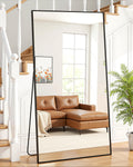 Suidia Full Length Mirror 76in x34in - Freestanding and Wall Mountable