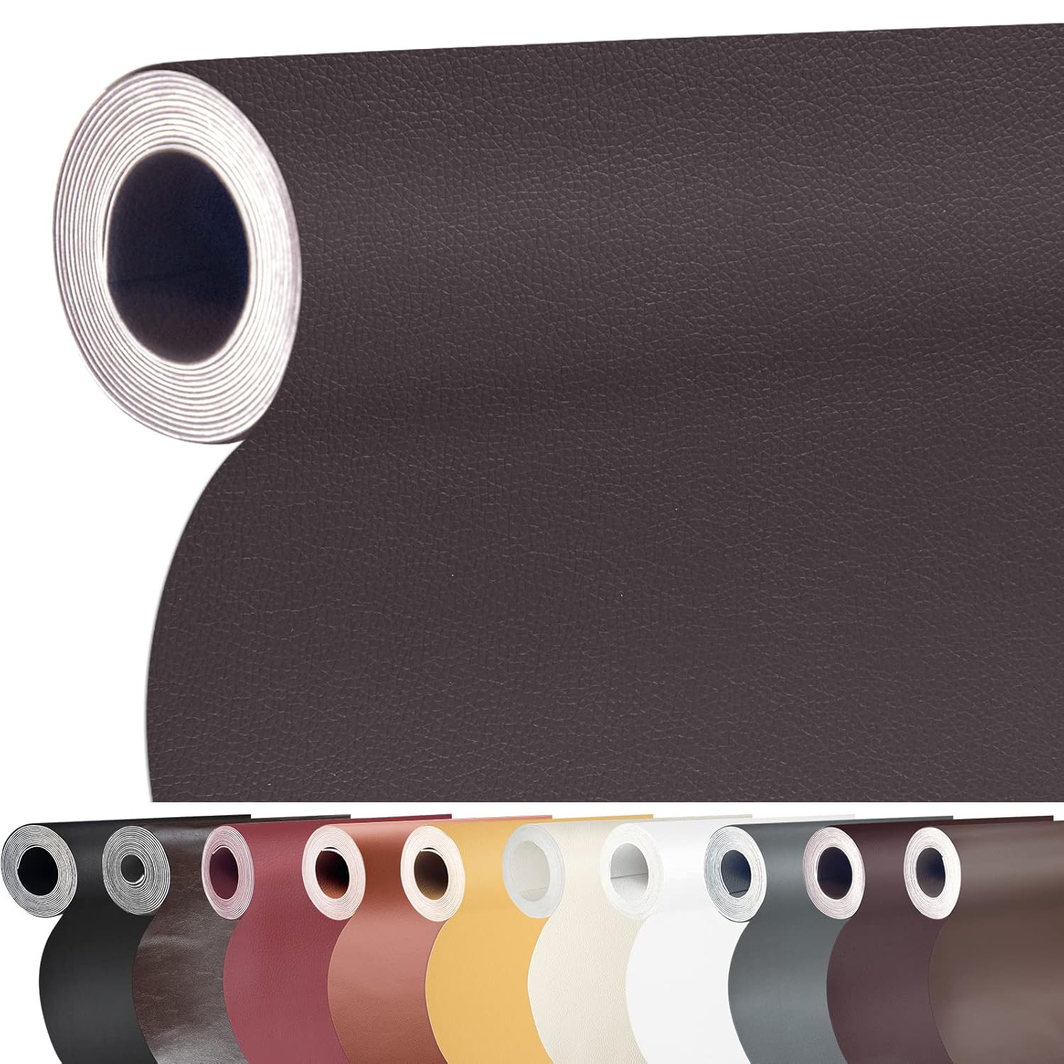 Large Self-Adhesive Leather Repair Patch for Furniture and Cars
