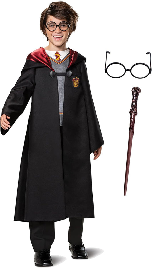 Harry Potter Costume Combo with Hooded Robe for Wizards