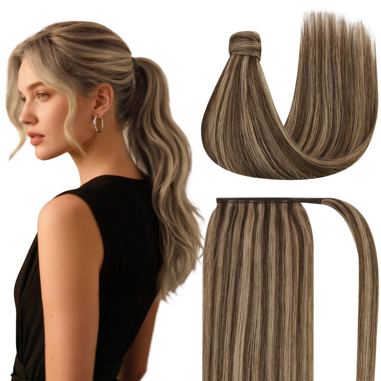 Ve Sunny Ponytail Extension for Women - Real Human Hair 16in