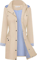Rain Coats for Women Waterproof Lightweight Hooded Trench - Chic
