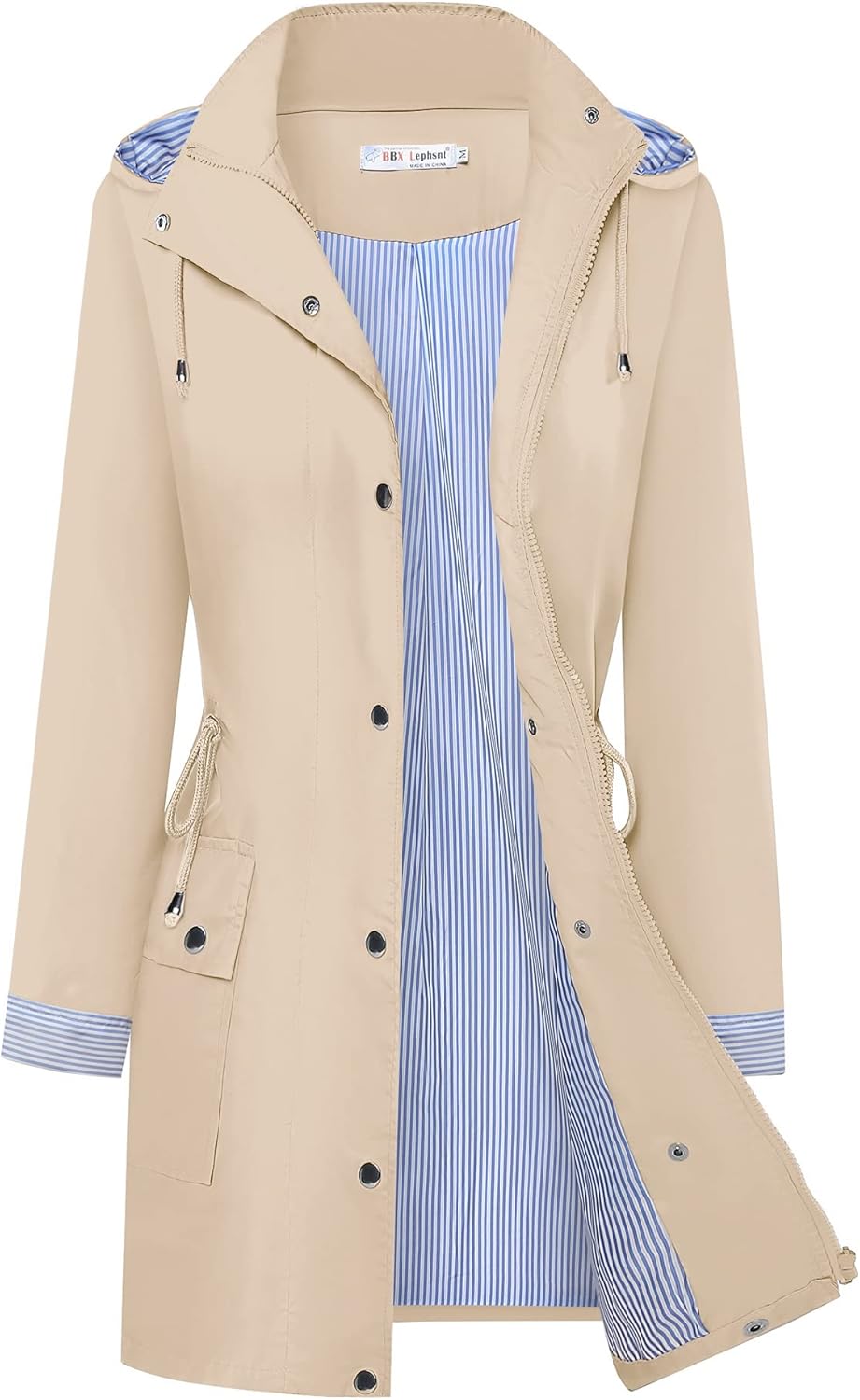 BBX Lephsnt Waterproof Rain Coats for Women Lightweight Jacket