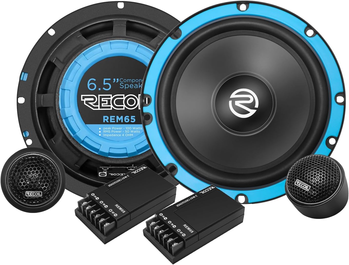 RECOIL Echo Series 6.5-Inch Car Audio Component Speaker System