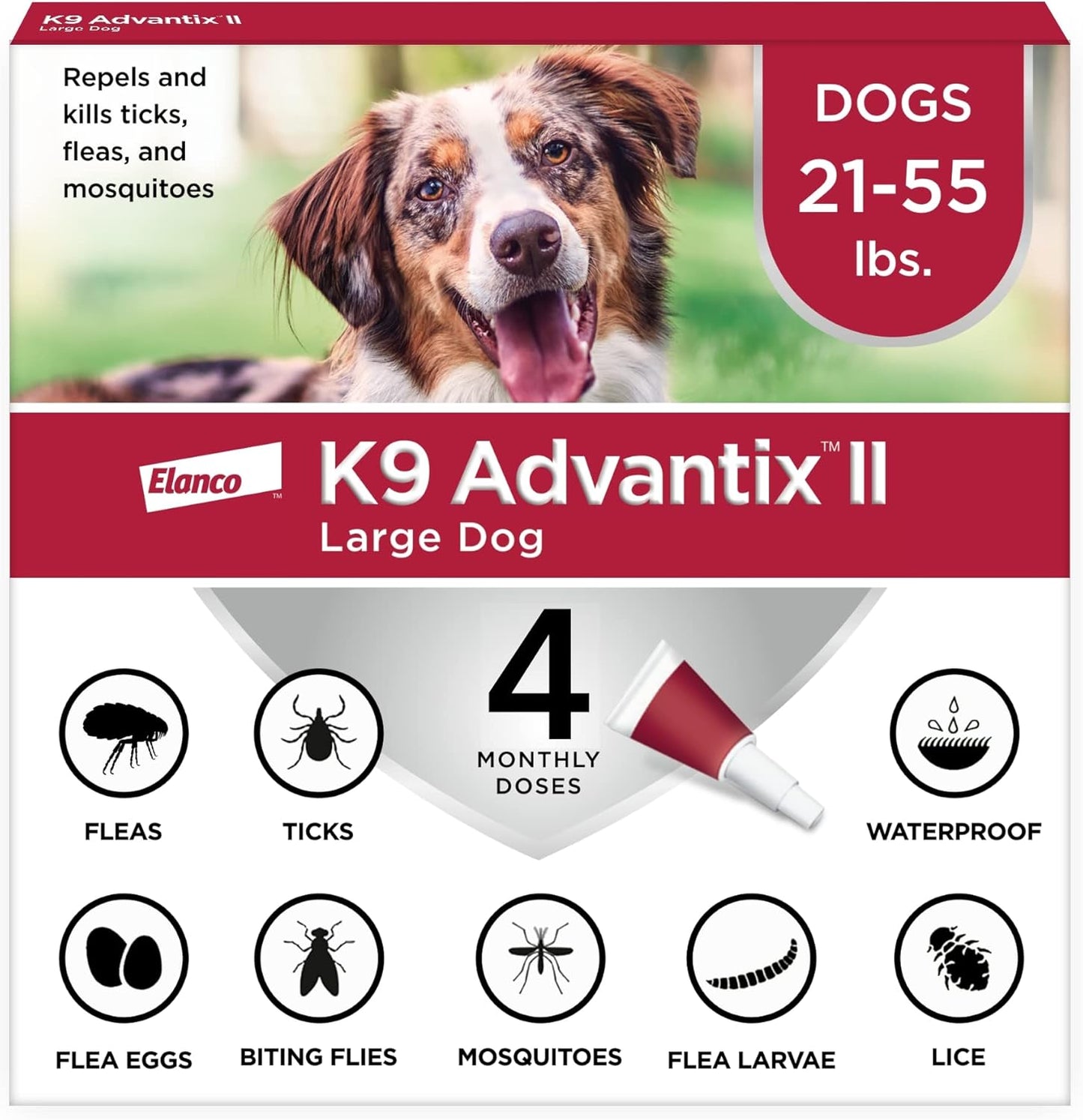 K9 Advantix II Large Dog Treatment for Fleas, Ticks & Mosquitoes