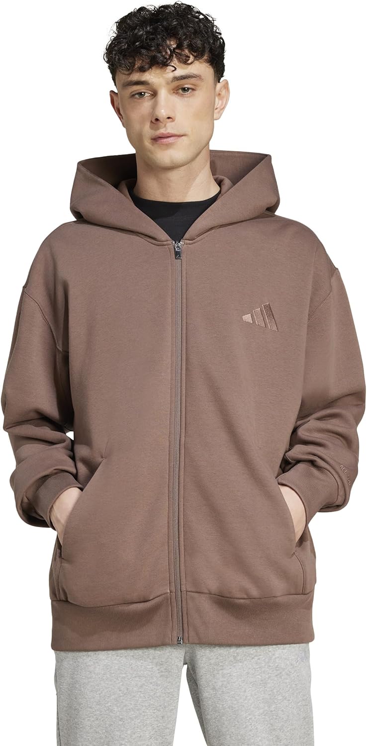 adidas Men's All Szn Fleece Full-Zip Hoodie for Comfort