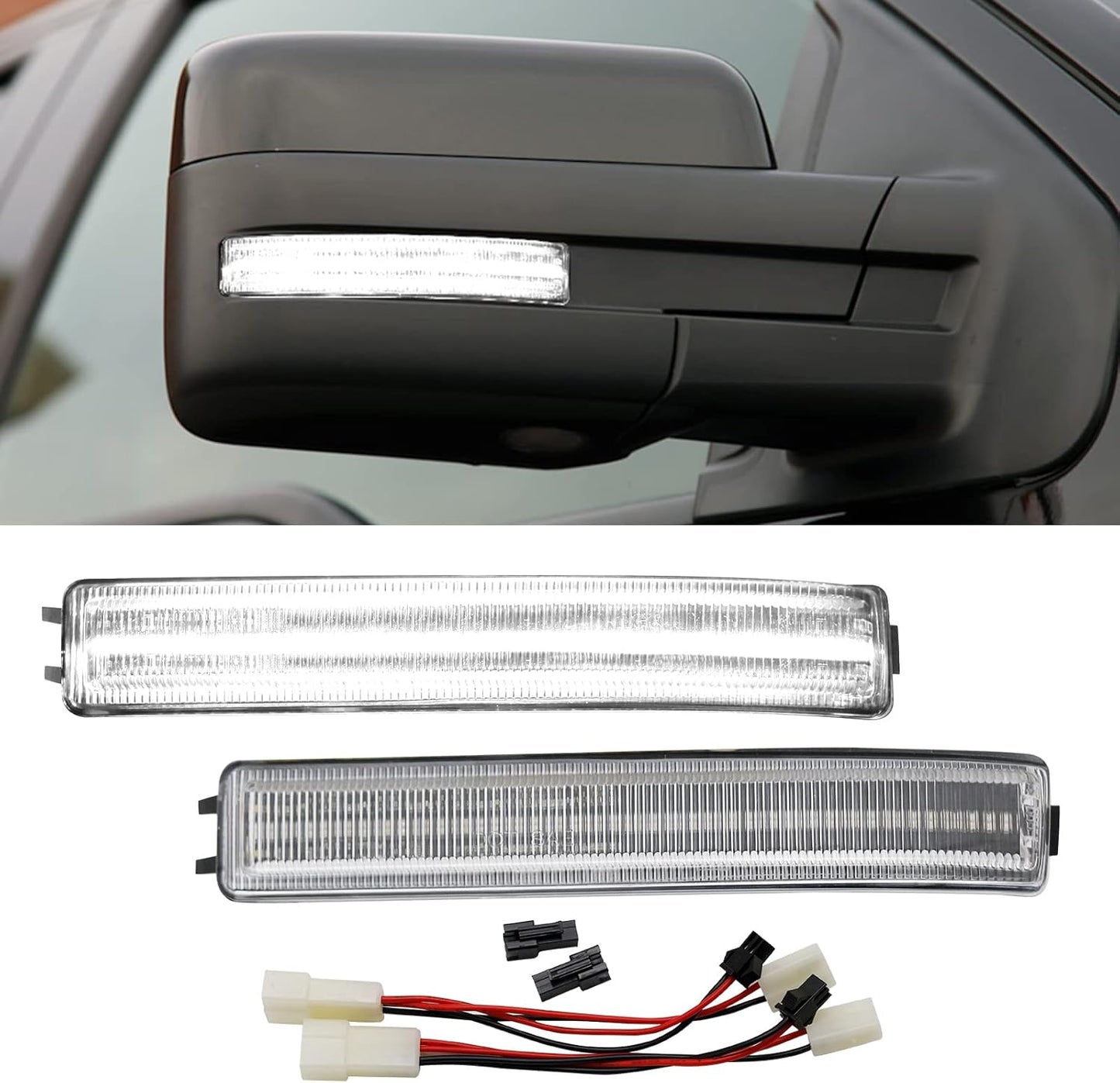 LED Side Mirror Turn Signal Lights for F150 2009-2014 Models