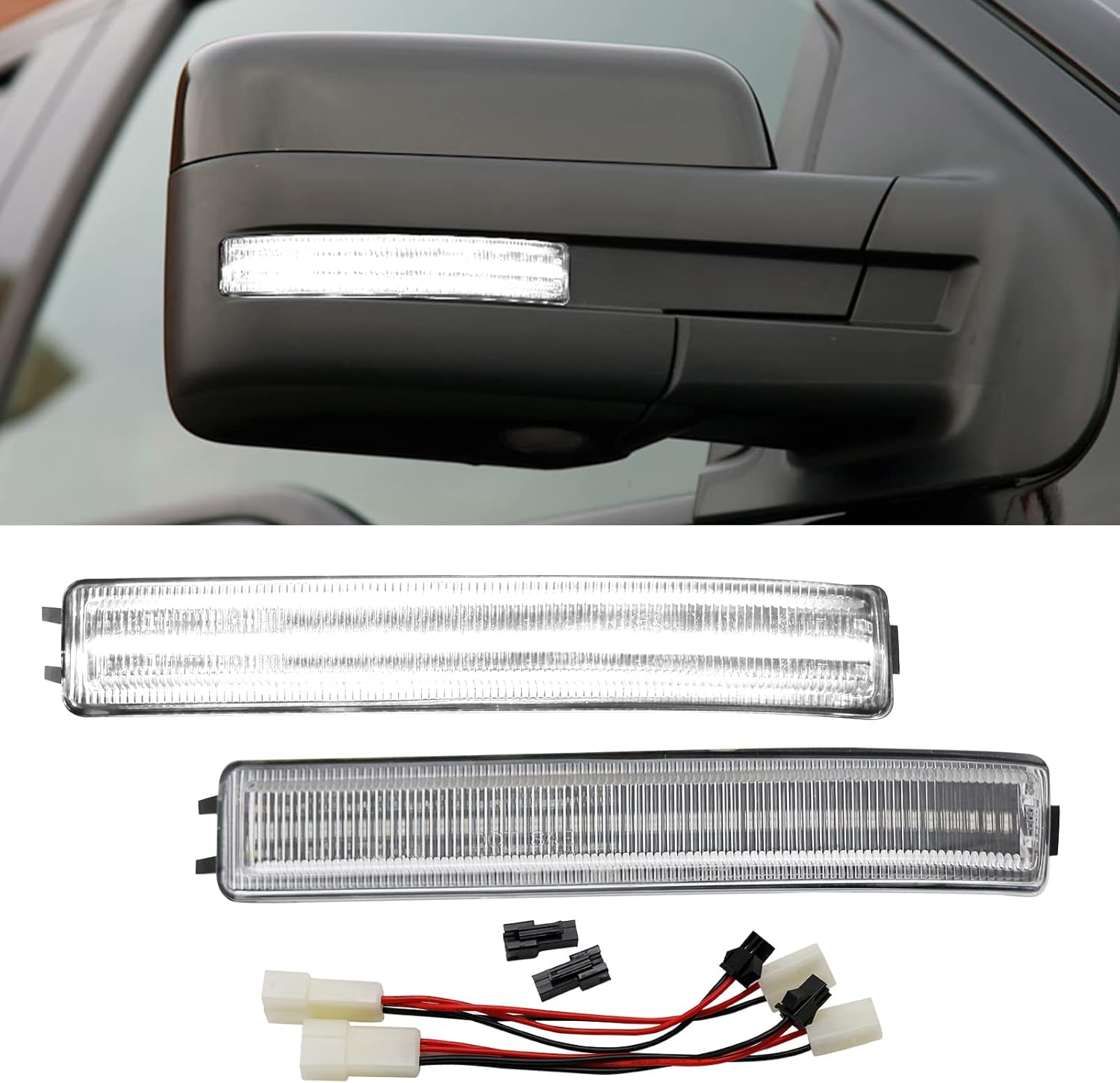 LED Side Mirror Turn Signal Lights for F150 2009-2014 Models