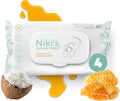 Sensitive Organic Baby Wipes - Manuka Honey & Coconut Oil (4 Pack)