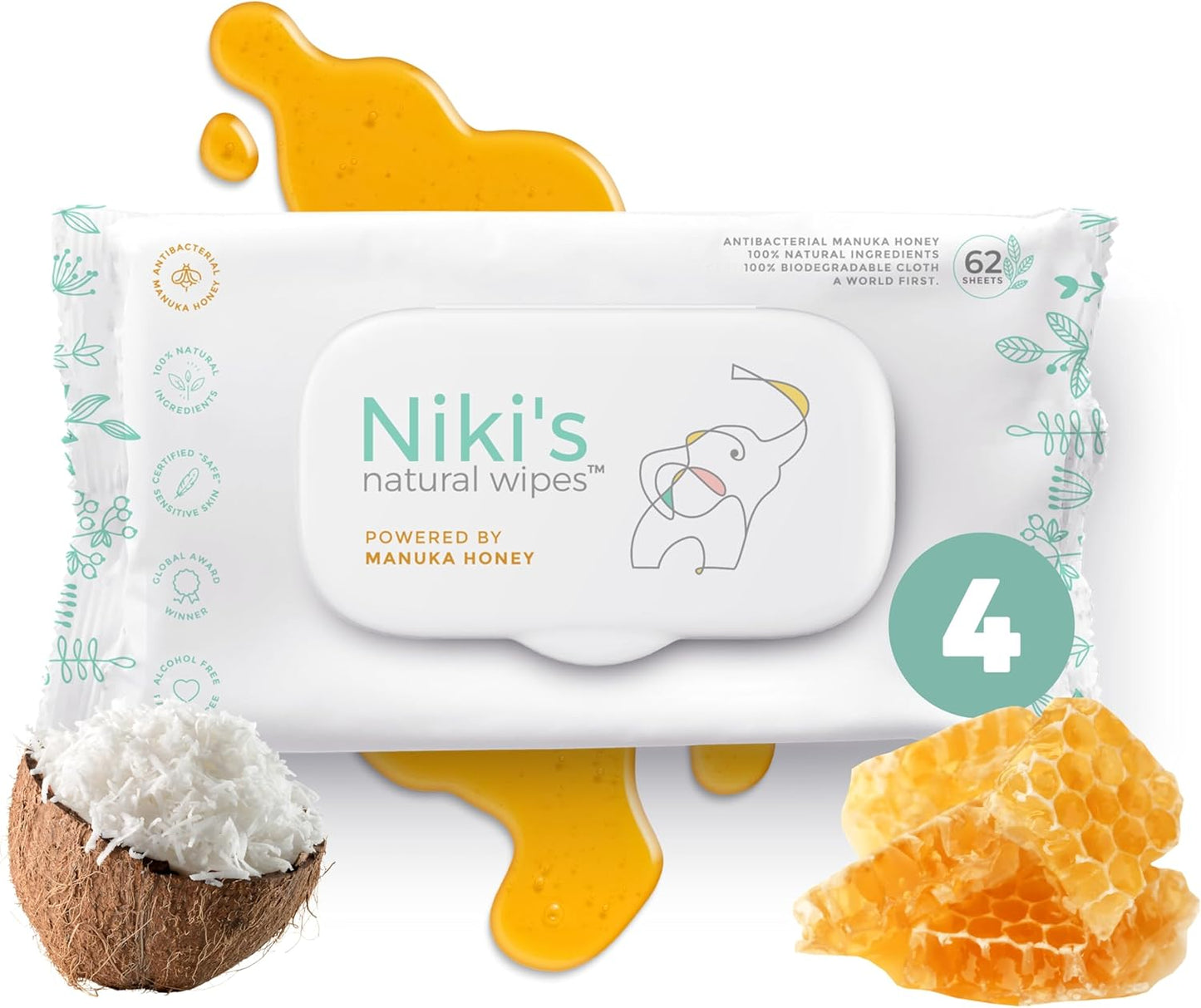Manuka Honey Infused Baby Wipes