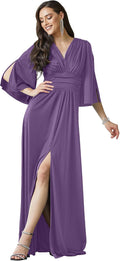 Lavender Purple Bridesmaid Maxi Dress for Women - Flattering