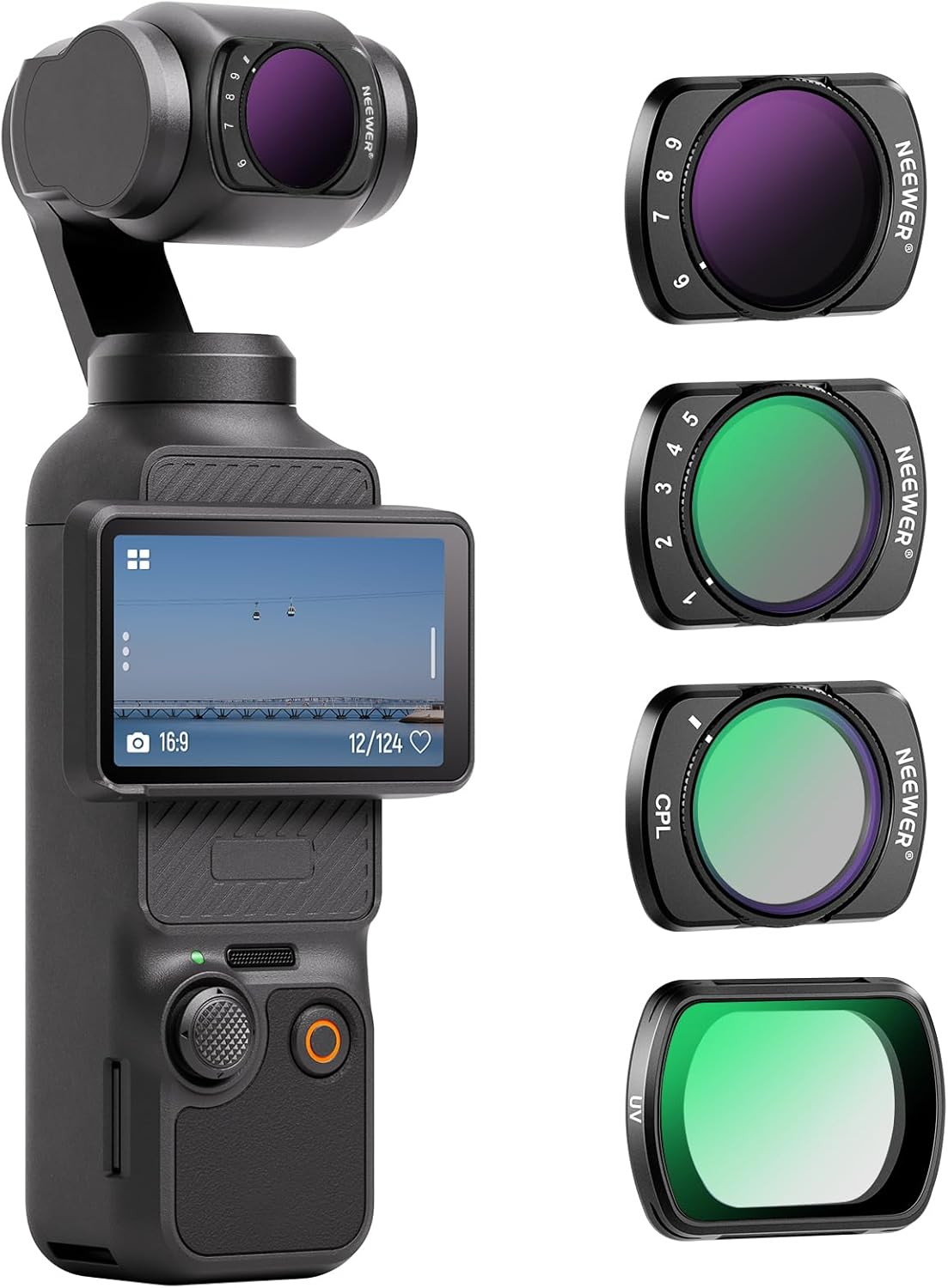 NEEWER Magnetic Variable ND Filter Set for DJI OSMO Pocket 3